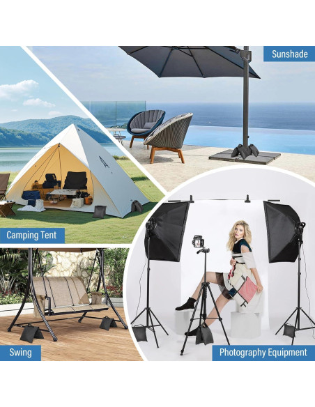 8 Bolsas de Arena para Estudio Fotográfico Evekea 11.34 kg