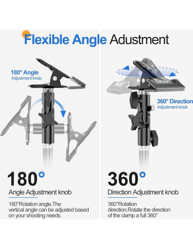Soporte de Luz EMART 2.13 m Trípode Fotografía x2 + Reflector x2