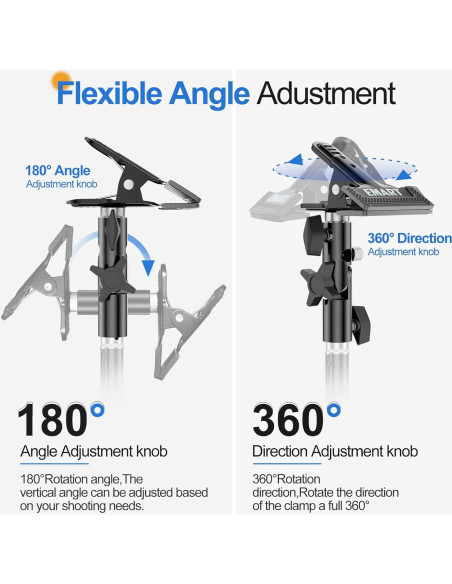 Soporte de Luz EMART 2.13 m Trípode Fotografía x2 + Reflector x2