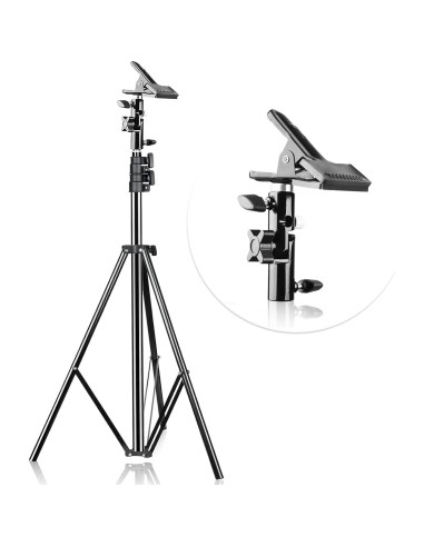 Kit de Fotografía EMART: Pantalla Verde 2.59m + Paraguas 84cm