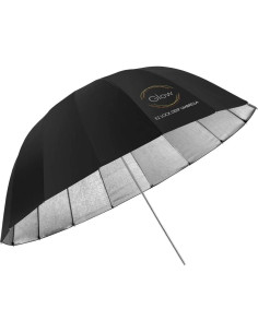 Paraguas Profundo Glow Easy Lock 129.54 cm Beadado Plateado 2