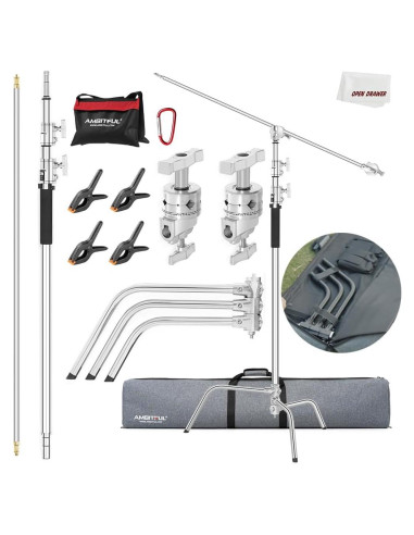 Soporte de Luz AMBITFUL C Stand con Brazo Extensible 320cm