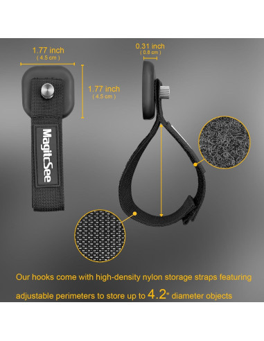 Ganchos Magnéticos de Alta Resistencia MagitcSee - 2 Pcs