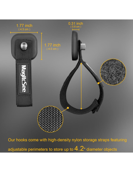 Ganchos Magnéticos de Alta Resistencia MagitcSee - 2 Pcs