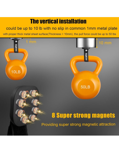 Ganchos Magnéticos de Alta Resistencia MagitcSee - 2 Pcs