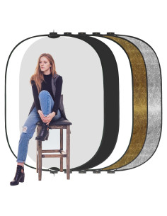 Reflector Fotográfico 5 en 1 WELLMAKING 150x200cm Plegable