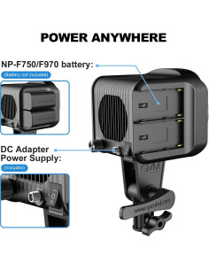 Luz de Video GVM 80W Bi-Color 5600K con Montura Bowens 2