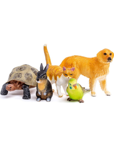 Figuras de Animales de Plástico Stages - Mascotas Realistas