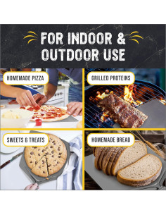 Pala para Pizza Checkered Chef 33x38 cm Acero Inoxidable 2