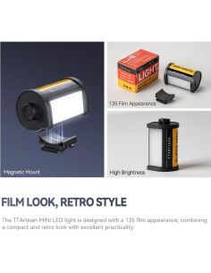 Luz LED Magnética TTArtisan 3 Colores 3000K/4500K/6000K 2