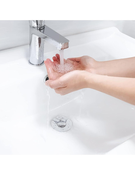 Tapón de Lavabo Universal DZOFXMI, Acero Inoxidable, Anti-obstrucción
