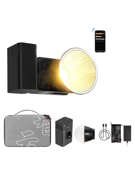 ZHIYUN Molus X60 Combo Luz LED Bi-Color 2700K-6500K 60W ZHIYUN Molus X60 Combo Luz LED Bi-Color 2700K-6500K 60W