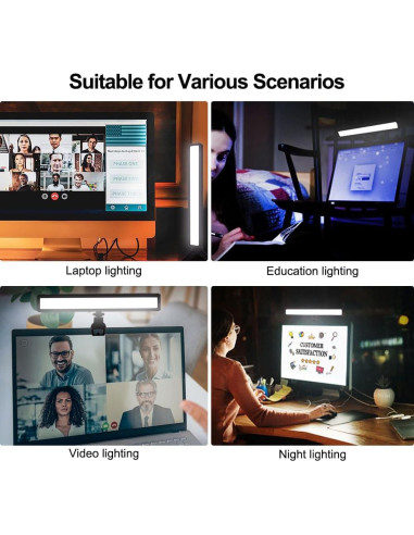 Iluminación LED para Videoconferencias LinYuchi con Trípode
