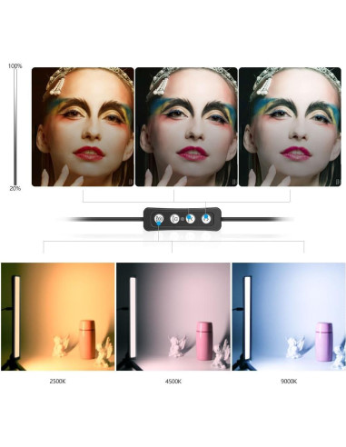 Iluminación LED para Videoconferencias LinYuchi con Trípode