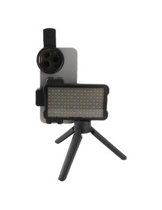 Luz de Relleno LED Recargable LUCKDANO con Mini Trípode 2400K-6400K