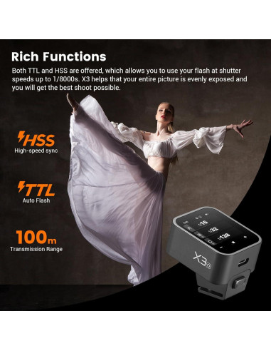 Flash Estroboscópico Godox AD600 Pro II 600W TTL Inalámbrico