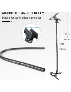 Soporte de Luz Fotográfica TRUMAGINE C5055A con Clip Ajustable 2