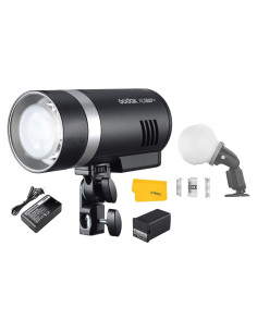 Flash Estroboscópico Godox AD300Pro 300Ws con Difusor ML-CD15