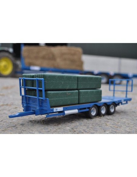 Remolque Kane Britains 1:32 con Pacas de Paja