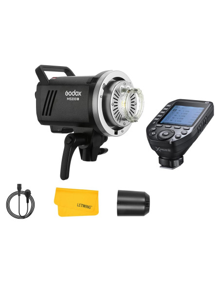 Flash Estroboscópico Godox MS200-V 200W Compacto TTL 2.4G
