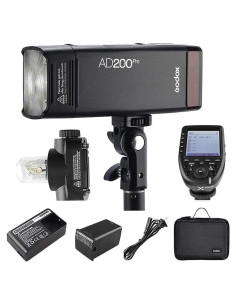 Flash Estroboscópico Godox AD200 Pro 200W TTL para Nikon