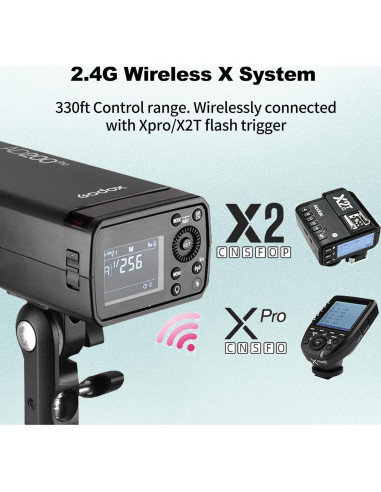 Flash Godox AD200Pro 200Ws Estudio Inalámbrico TTL 2.4G