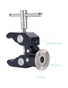 Adaptador Super Clamp a Rosette NICEYRIG 50mm Ajustable 2