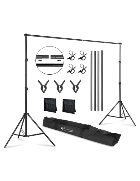 Soporte de Fondo Ajustable ShowMaven 1.95m x 3.05m con Bolsa