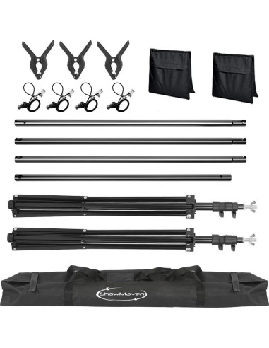 Soporte de Fondo Ajustable ShowMaven 1.95m x 3.05m con Bolsa