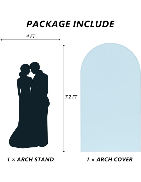 Soporte de Arco de Metal Neatsure 2.2m con Cubierta Azul