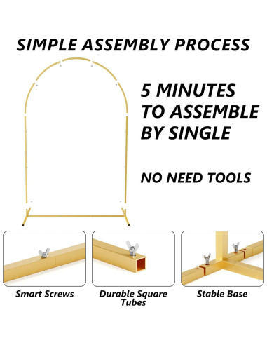 Soporte de Arco de Metal Neatsure 2.2m con Cubierta Azul