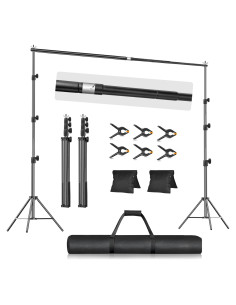 Soporte de Fondo Ajustable EMART 2.80m x 3.05m con Accesorios