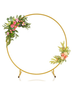 Soporte de fondo redondo 2.01m XEAPOMS Dorado para globos