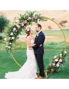 Soporte de fondo redondo 2.01m XEAPOMS Dorado para globos 2