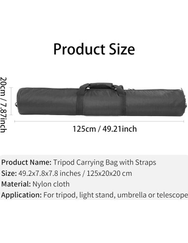 Bolsa de Transporte Acolchada Meking 125 cm para Trípode