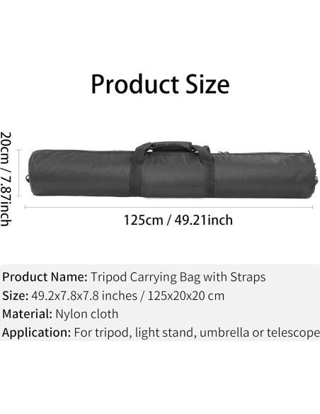 Bolsa de Transporte Acolchada Meking 125 cm para Trípode
