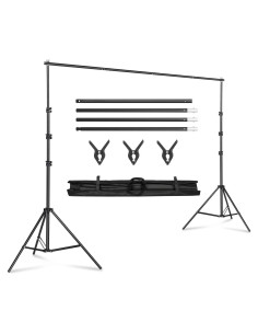 Kit de Soporte de Fondo Ajustable Kshioe 1.95m con Bolsa