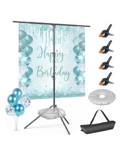 Soporte de Fondo Ajustable EMART 2.59x1.52m con Bolsa de Agua