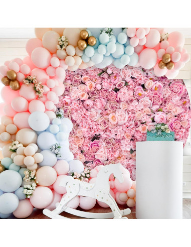 Cubierta de fondo redonda floral Jditngp 2.2m para fiestas