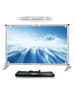 Soporte de Banner Ajustable EMART 8x10 ft Plata para Fotografía