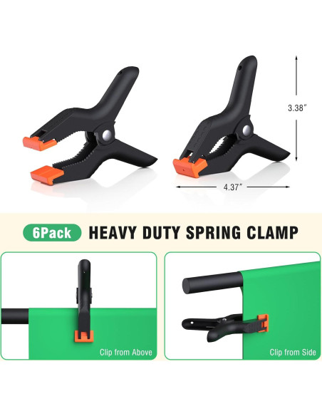 Kit de Fondo Verde Portátil Forlogic 2.44x1.62m con Soporte Ajustable