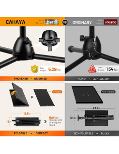 Trípode Proyector CAHAYA Ajustable 89.85 a 129.97 cm Plegable 2