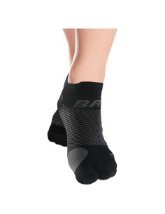 Calcetines Alivio Juanetes OrthoSleeve - Dedo Separado, Negro