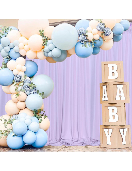 Cortinas de Fondo MEETSKY Lila Claro 3m x 2.4m 2 Paneles