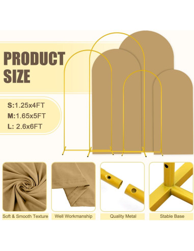 Soporte de Arco de Metal MODFUNS con Cubierta Caqui 4-6ft