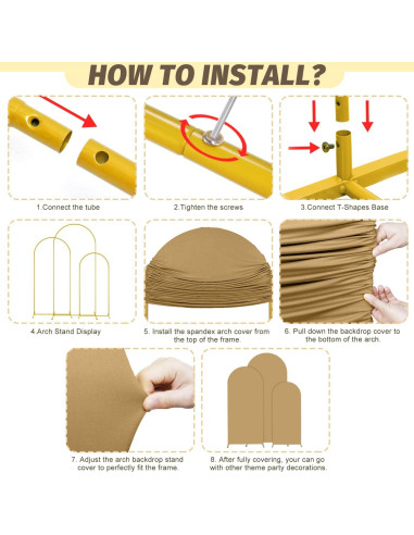 Soporte de Arco de Metal MODFUNS con Cubierta Caqui 4-6ft