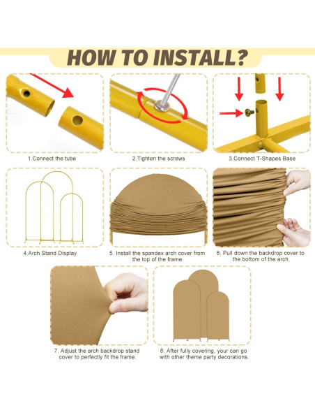 Soporte de Arco de Metal MODFUNS con Cubierta Caqui 4-6ft