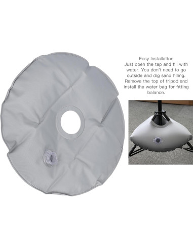 Bolsa de Peso de Agua Diyeeni para Fotografía 37cm PVC