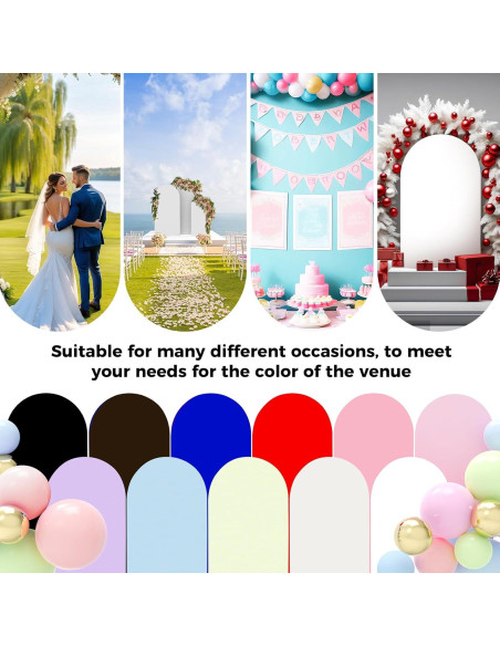 Juego de 3 Fundas para Arco de Boda Babenest Rosa Claro 2m-2.4m