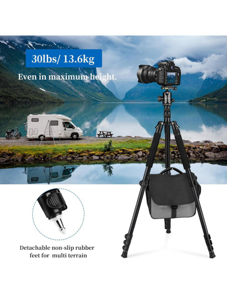 Trípode Profesional Victiv AT26 para Cámara 198 cm Aluminio